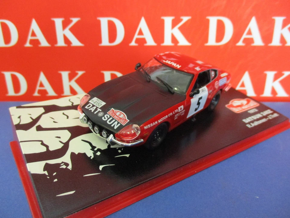 Die cast 1/43 Modellino Auto Datsun 240Z Rally Monte Carlo 1972 R. Aaltonen - Immagine 2 di 4