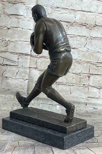 Australian Rugby Player Genuine Bronze Sculpture Statue Clearance Sale Art Decor - Picture 4 of 10