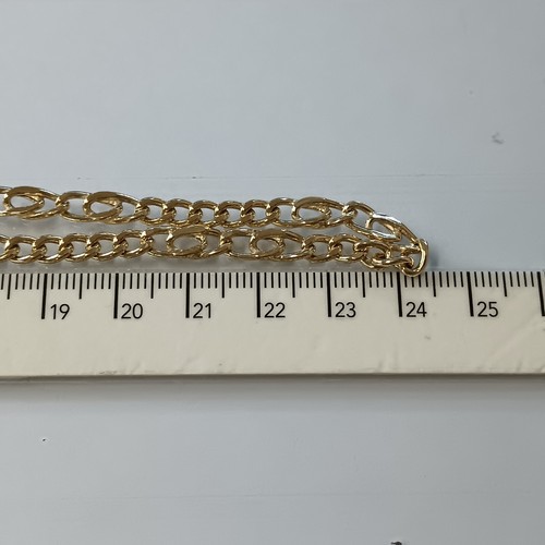 COLLANA UOMO -DONNA UNISEX A MAGLIA GRUMETTA IN ORO GIALLO 18KT 12,5 GR. (7748) - Foto 10 di 12