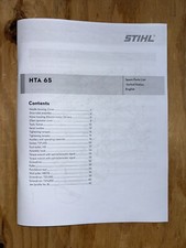 HTA 65 HTA65 STIHL Rechargeable Battery Pole Saw Illustrated Diagram Part Manual