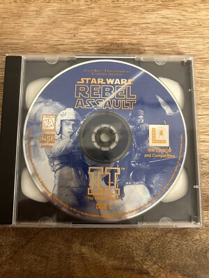 Star Wars Rebel Assault 2-Disc Video Game Pc Cd-ROM KA
