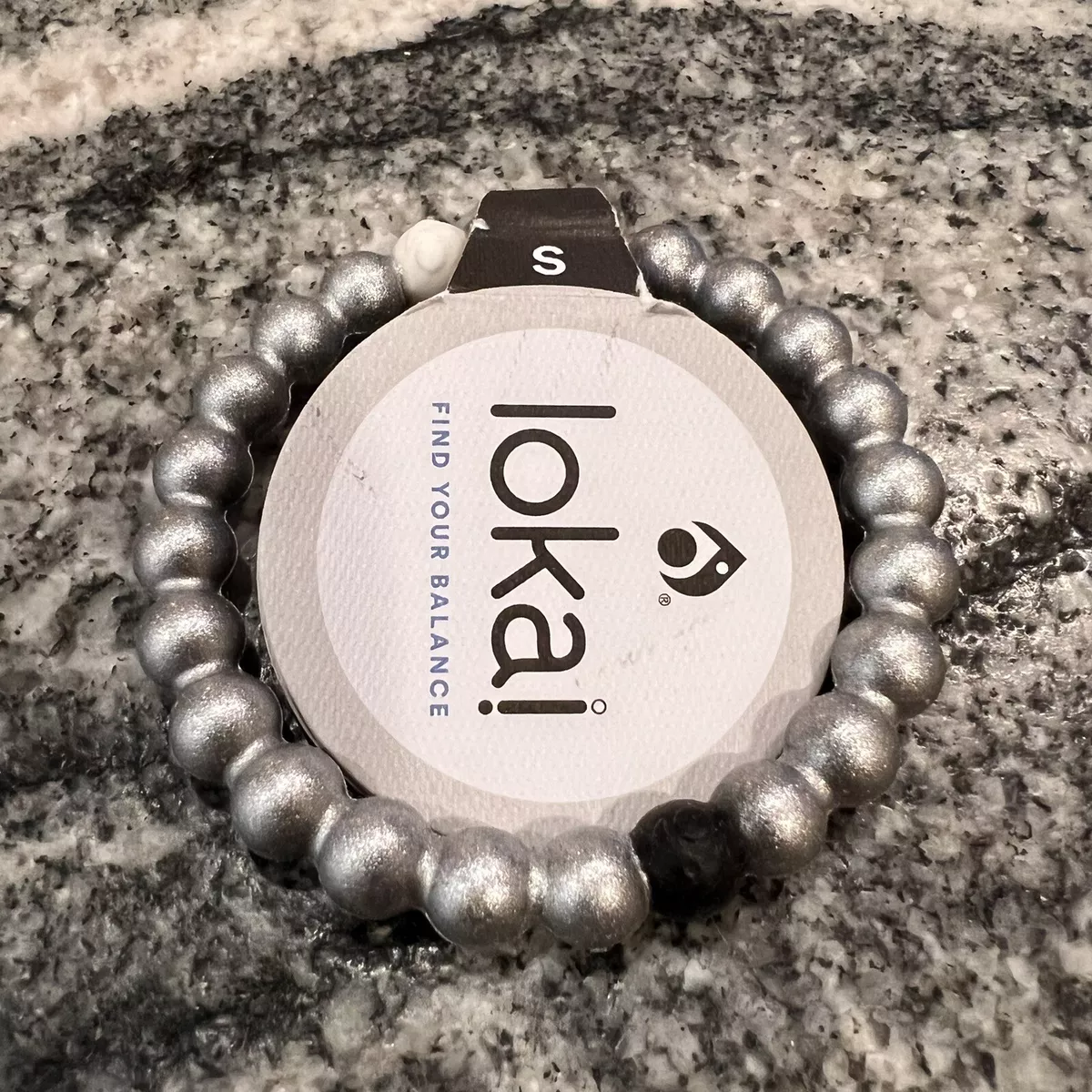 NEW Lokai Metallic Unisex Metallic Silver Bracelet Small 6 Length NWT