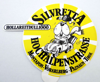 Souvenir-Aufkleber Silvretta Hochalpenstraße Montafon Vorarlberg Panznaun Tirol
