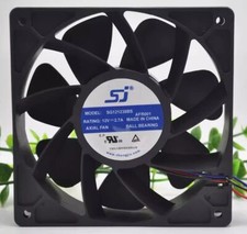SJ SG121238BS 12V 2.7A 4-Wire Cooling Fan