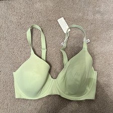 Aerie Smoothez Bra Full Coverage Light Padding Smooth Lines Mint Green 34D