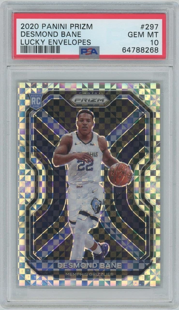 2020 Panini Prizm Desmond Bane Lucky Envelope 4/8 PSA GEM MINT 10