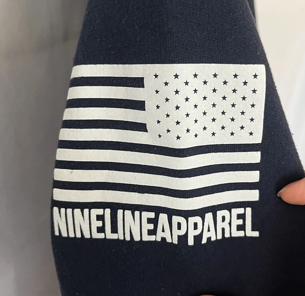 VETEMENTS Felpa con cappuccio pullover abbigliamento nove linee blu navy taglia small Tennessee forte