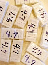 4 PCS 4.7 ohm J  5watt Axial wirewound ceramic cement power resistor 4.7 ohm 5W 