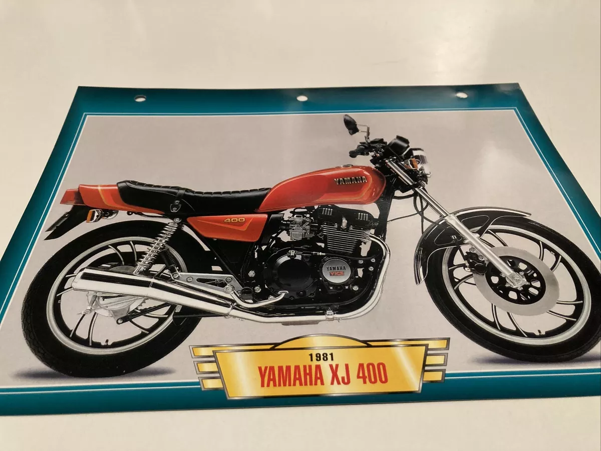Yamaha XJ400 1981 400 XJ Form Card Motorbike Passion Collection Atlas 400XJ
