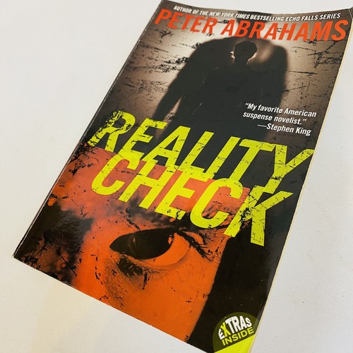 Reality Check 2010 Medium 1st Edition Paperback Suspense Novel Peter Abrahams - Imagen 2 de 9