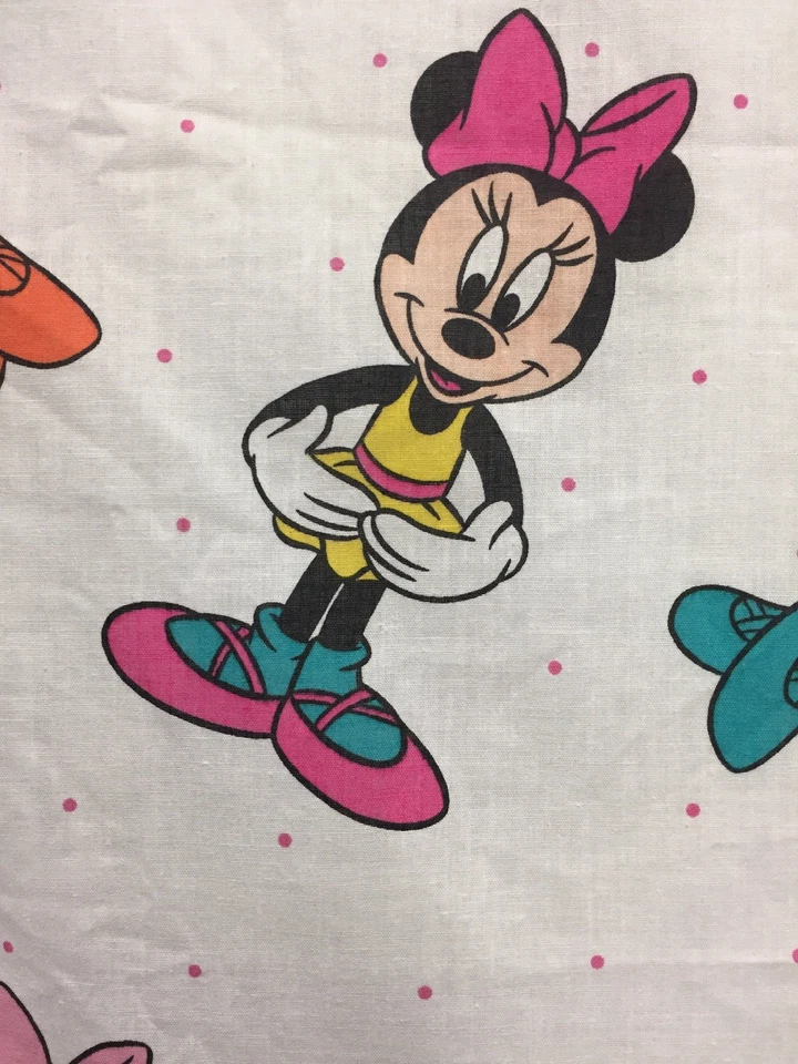 Dundee Minnie Mouse Crib Sheet Flat Ballerina USA Baby Nursery Bedding  - Image 2 of 4