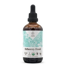 Bilberry Fruit USDA Organic Alcohol-Free Extract  Dietary Supplement, High-P...