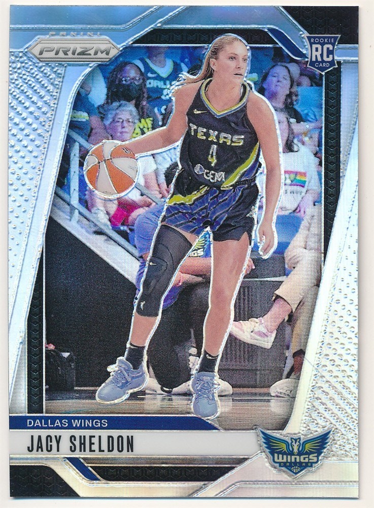 JACY SHELDON 2024 PANINI PRIZM WNBA #4 RC ROOKIE SILVER PRIZMS WINGS MINT SP