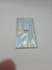 Se4 Pack Iridescence Silver Plastic Tablecloths Shiny Disposable Laser Rectangle