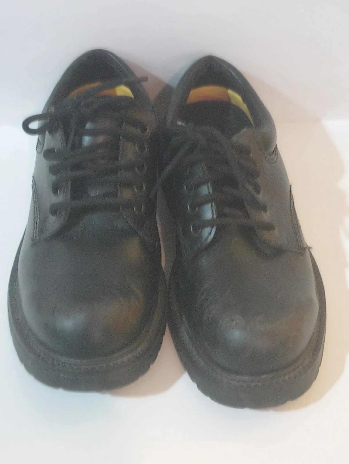Mens size 6 1/2 black dress shoes oxfords Safe T Step slip resistant State St.
Opens in a new window