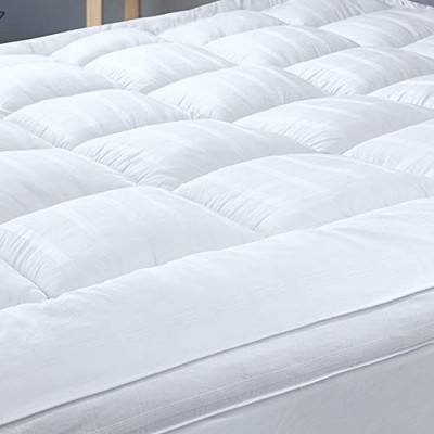 Fäden für Bett Extra Dicke 3'' Matratzenauflage Doppelbett 100% Baumwolle Bezug,