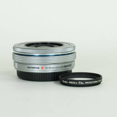Good Condition With Filter OLYMPUS M.ZUIKO DIGITAL ED 14 42mm F3.5 5.6 EZ Silver