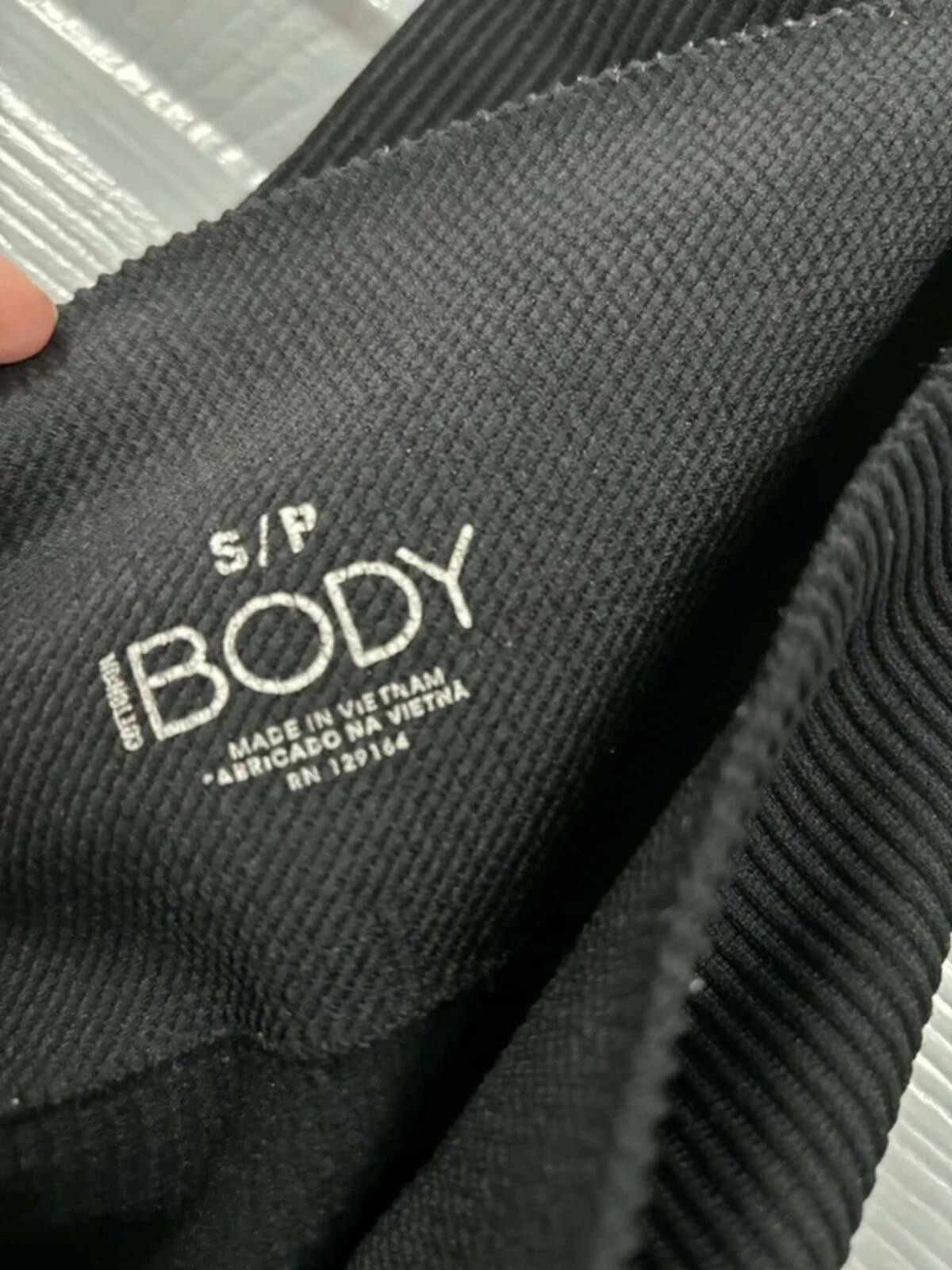 Cotton On Body Black Ribbed Seamless Shorts - Size S image 3