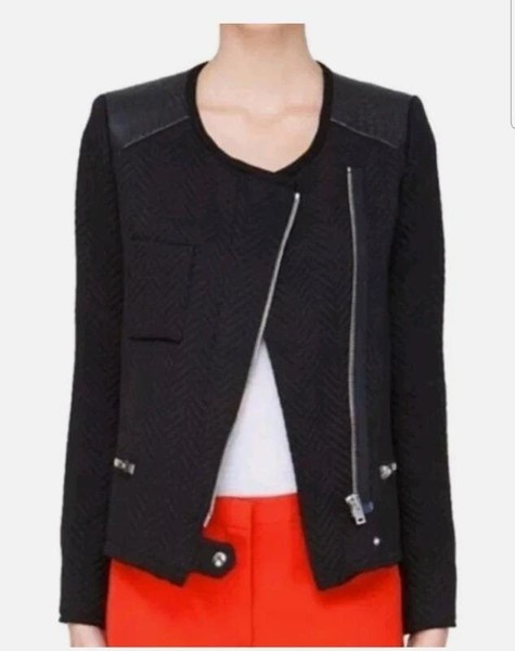 Women IRO Jacket Black Leather 36 / S / 44