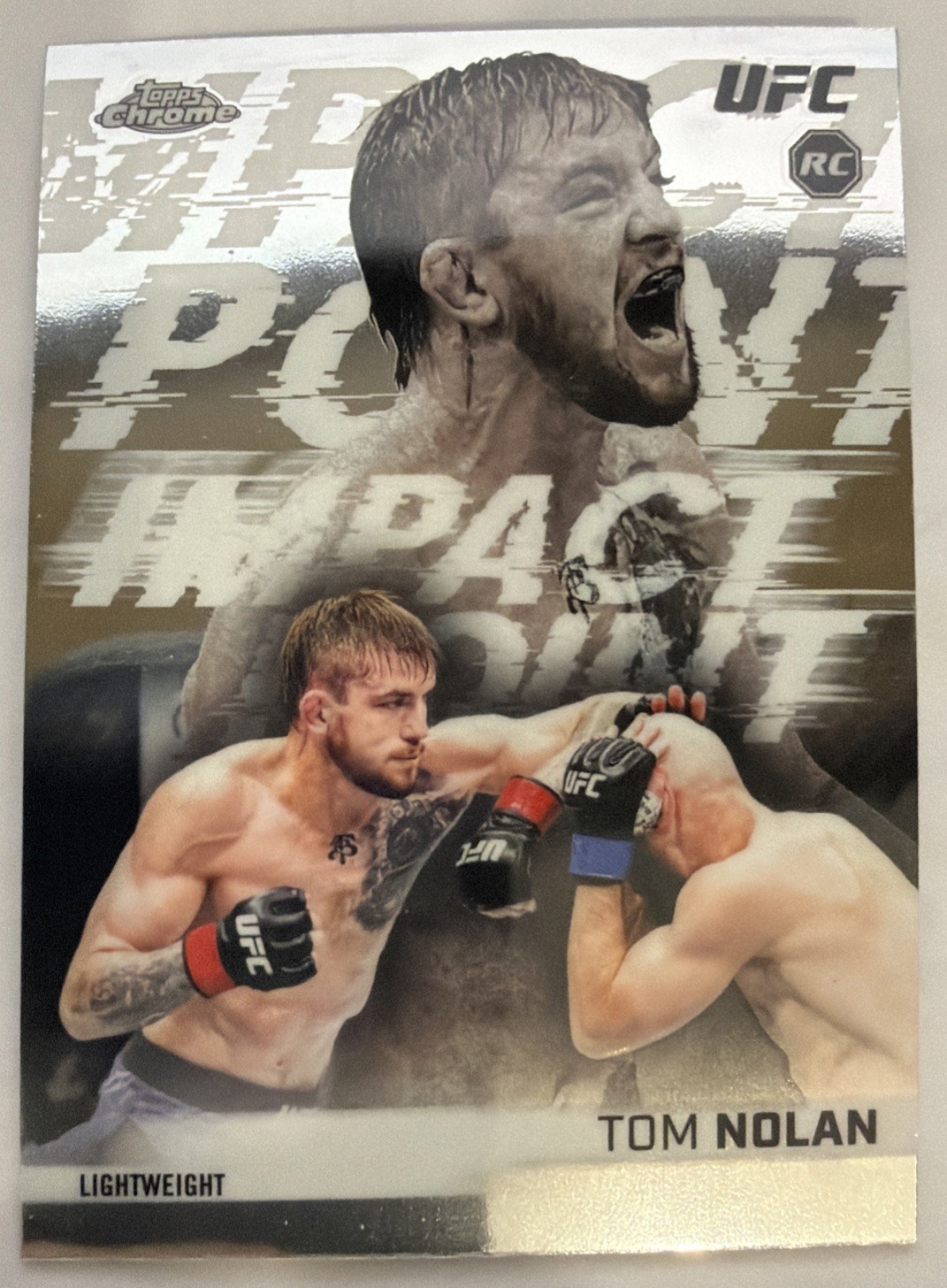 Topps 2026 Chrome UFC Impact Point IP-2 Insert Rookie Tom Nolan MMA