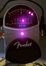 Fender PT-10 Chromatic Guitar Tuner Pedal Tested And Works Fine Minor Wear
