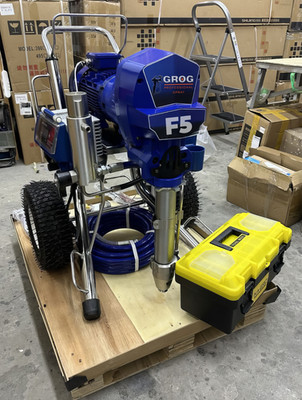 GROG F5 - 5500 W, 10L Airless Putzspritzgerät,  Spachtel, Farbe, Wagner, Graco