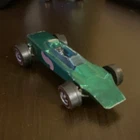 1969 Hot Wheels Redline Lotus Turbine Green w/Button - Hong Kong