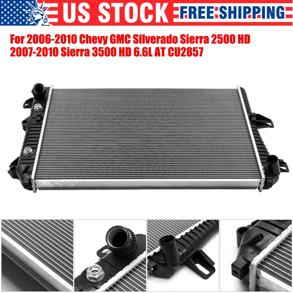 CU2857 Radiator Fits Chevy Silverado / GMC Sierra 2500 HD 3500 HD Classic 6.6L - Image 3 of 4