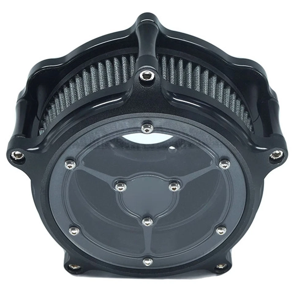 See Through Air Cleaner Intake Filter for Harley Dyna Softail Touring Fitment-B - Image 4 of 4