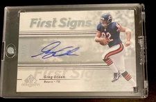 2007 SP Chirography - First Signs Greg Olsen #FS-GO Silver /75 Auto Rookie Card