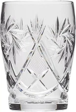 NEMAN 7oz Handmade Russian Vintage Whiskey Crystal Glass,Bourbon Tumbler, 2 EA
