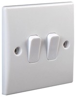 Pro Elec - 2-Gang, 2-Wege Wandschalter
