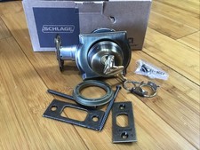 Schlage B60 N CAM 609 Deadbolt with Camelot Trim Keyed 1 Side