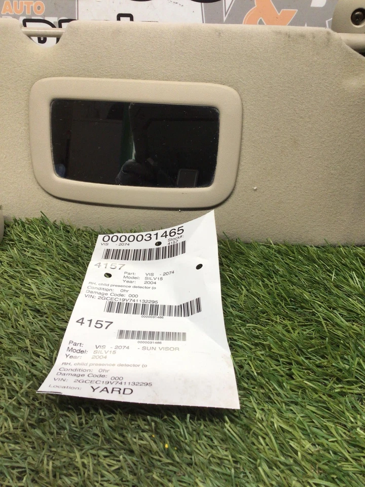 ✅ SILVERADO 1500 2007 visera derecha con detector infantil AL0 Pn: 22850310 OEM Foto 3 de 3