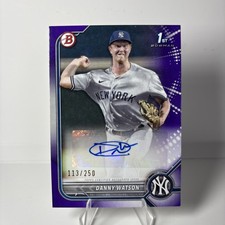 2022 Bowman - Paper Prospect Autographs Danny Watson #PPA-DW Purple Border /250