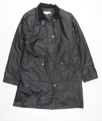 Clodagh Callaghan Damen schwarz Größe 16 Regenmantel wasserdicht lange Jacke