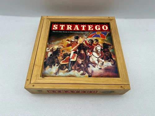 Stratego Nostalgia Games Series Wood Box Edition Milton Bradley 2002 Vintage EUC