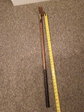 Vintage Otey Crisman Putter Brass/HickoryBlade Hickory Wood Shaft 34" RH Leather