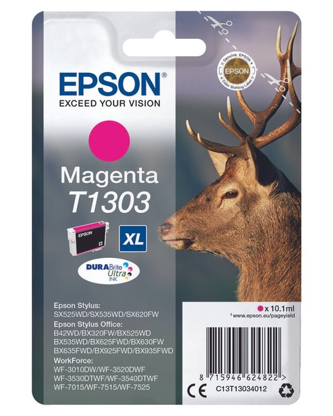 Epson Original T1303 Hirsch Druckerpatrone Magenta 600 Seiten 10,1 Ml-image