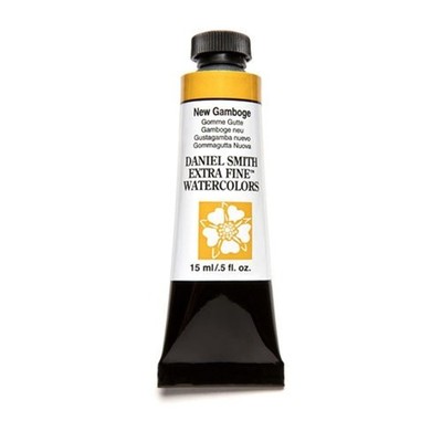 DANIEL SMITH 284600060 Extra Fine Watercolor 15ml Paint Tube, New Gamboge, 0.5