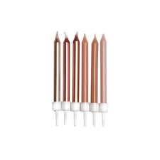 Cake Candles  Metallics  Glitter   packs of 12  candles with holders, 18 colours