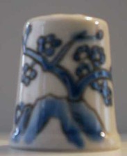 Dé à coudre Thimble - FLEUR BLEUE N° 6