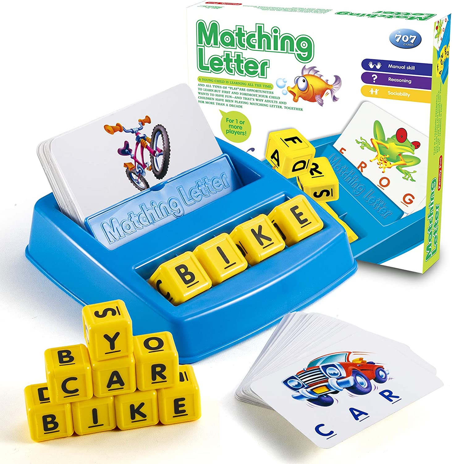 Fun Matching Letter Game for Kids Ages 3-8 - Educational Learning Toy-image