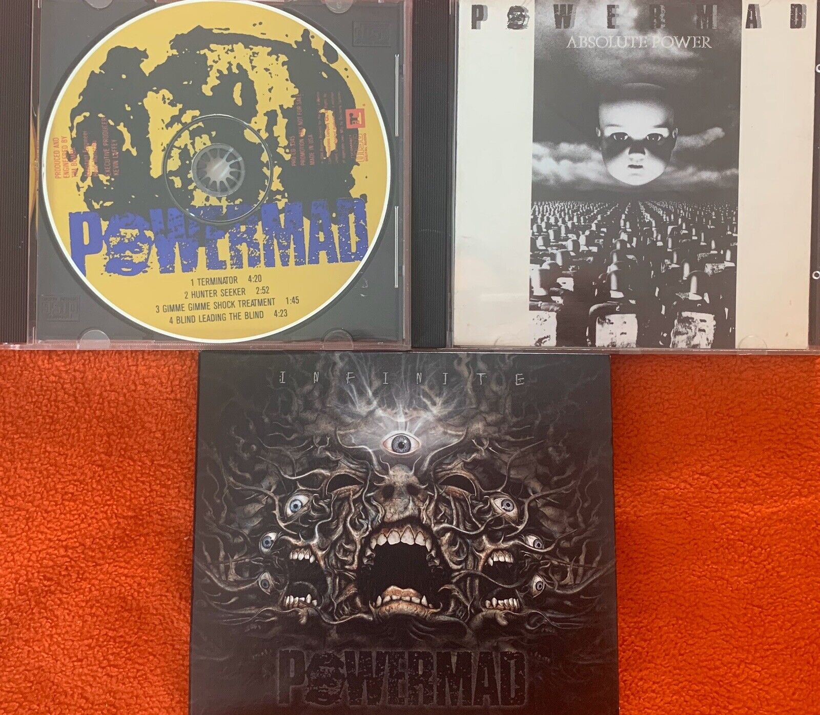 Powermad- The Madness Begins... • Absolute Power • Infinite (3 CD Lot) Toxik