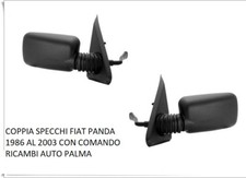 COPPIA SPECCHIO SPECCHI DESTRO SINISTRO FIAT PANDA DAL 1986 AL 2003 CON COMANDO