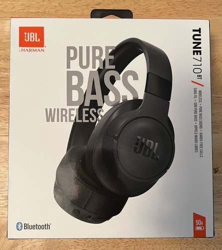 JBL Tune 710BT Bluetooth Wireless Over-Ear Headphones - Black