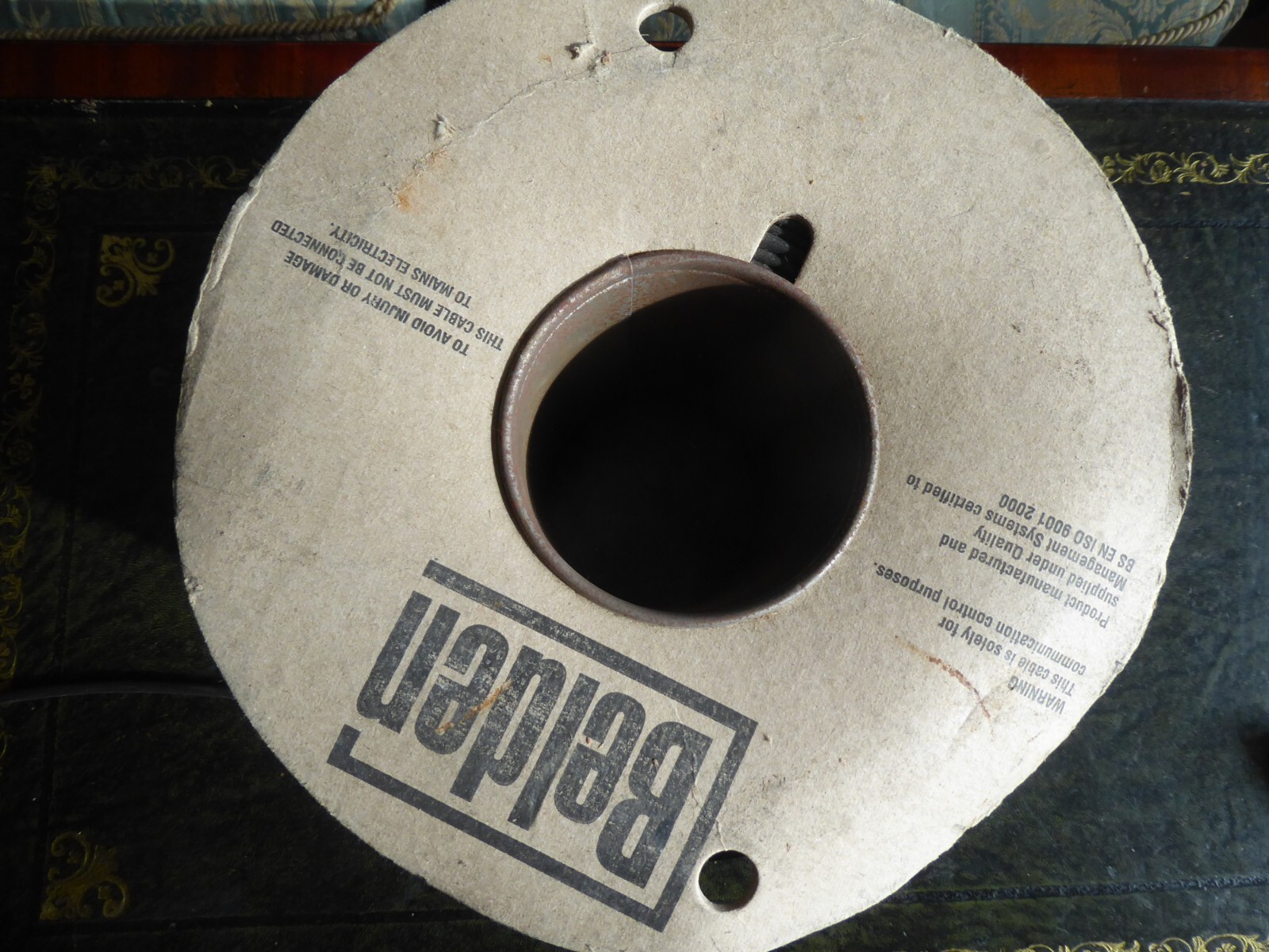 BT TELEPHONE EXTENSION CABLE .4 pair..Black..near 200 metres..internal