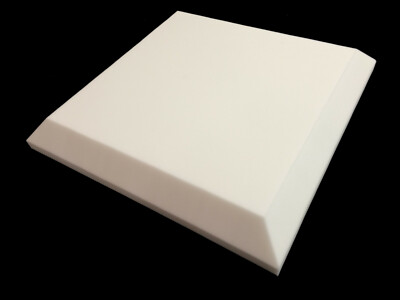 Advanced Acoustics 60 cm x 60 cm 75 mm Tegular Melamin Akustikschaumstoffplatte weiß