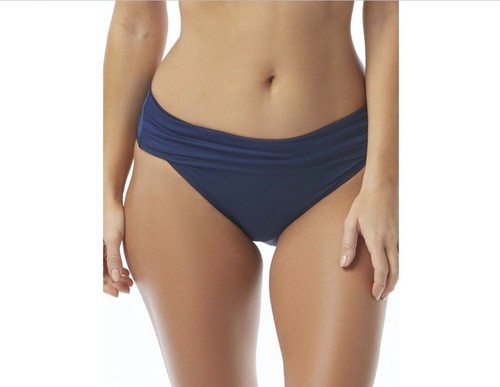 NWT Coco Reef Navy Blue Captain Impulse Rollover Bikini Swim Bottoms Sz L Large