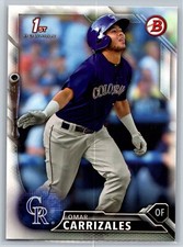 2016 Bowman Omar Carrizales 1st Bowman Rookie Colorado Rockies RC #BP58